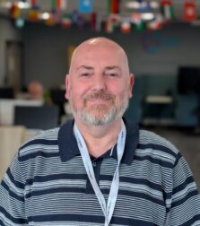 Andy Stafford in the office
